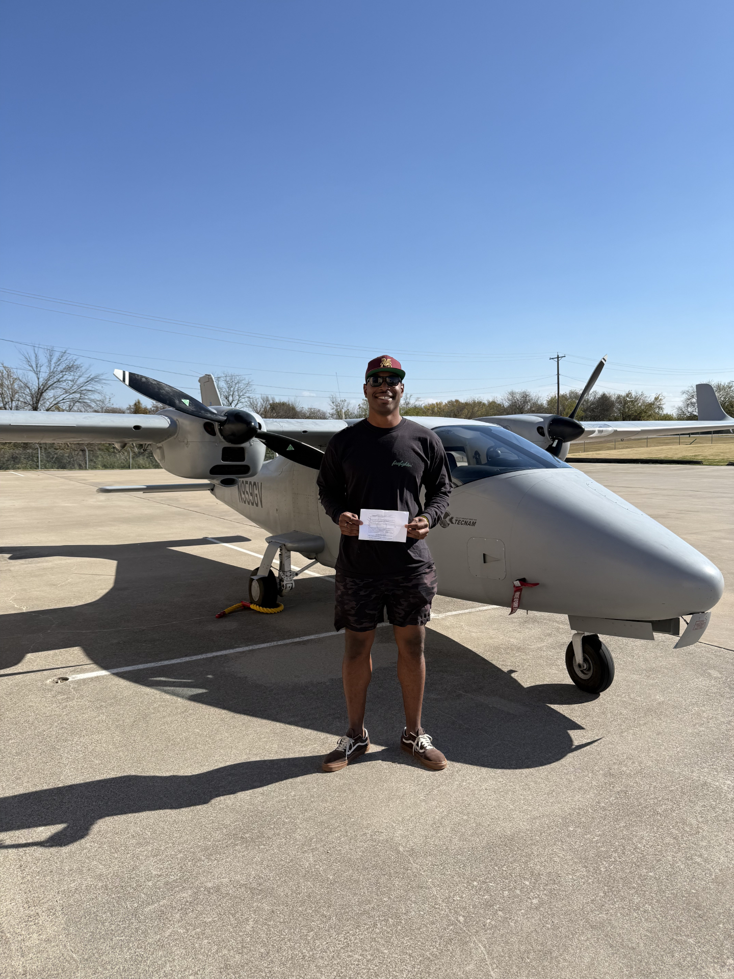 Bryan Lane Jr standing beside an aircraft in ITP’s April 2026 story